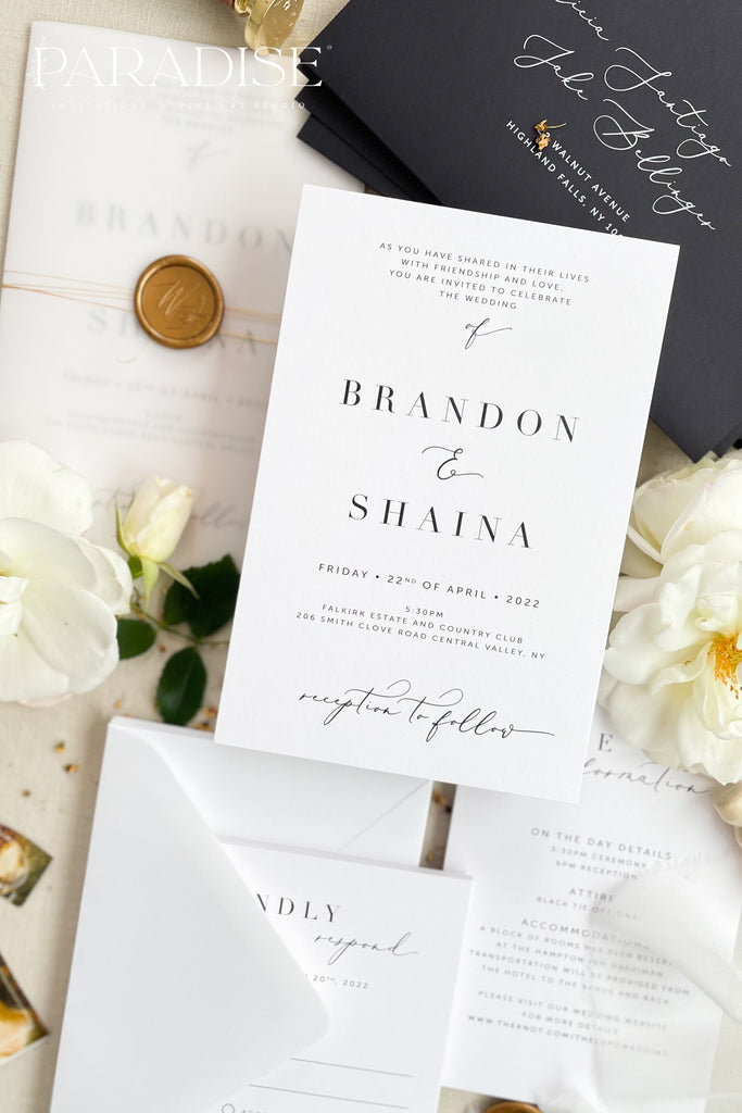 Milani Modern Wedding Invitations