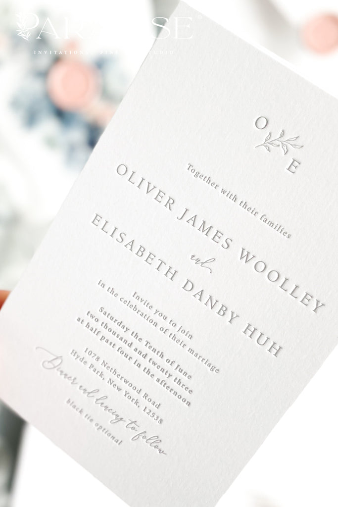 Alete Letterpress Wedding Invitations