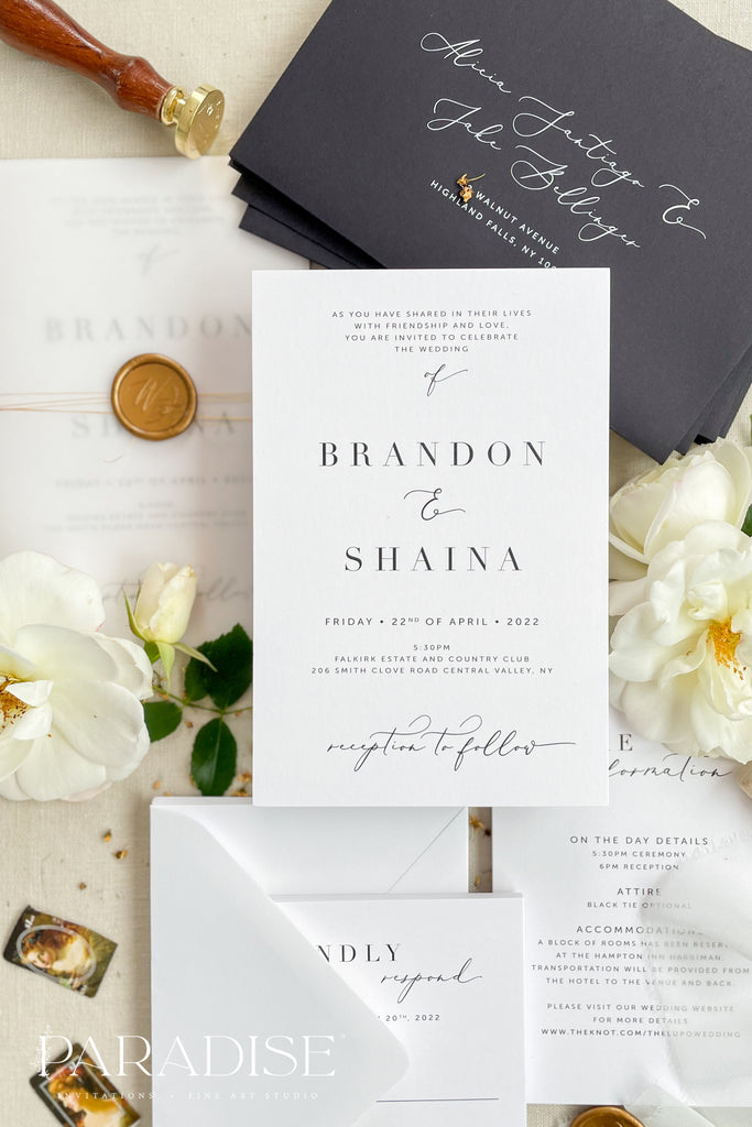 Milani Modern Wedding Invitations