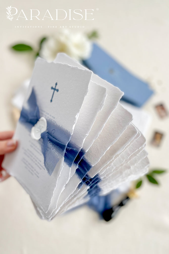 Jeanne Handmade Paper Christian Invitations