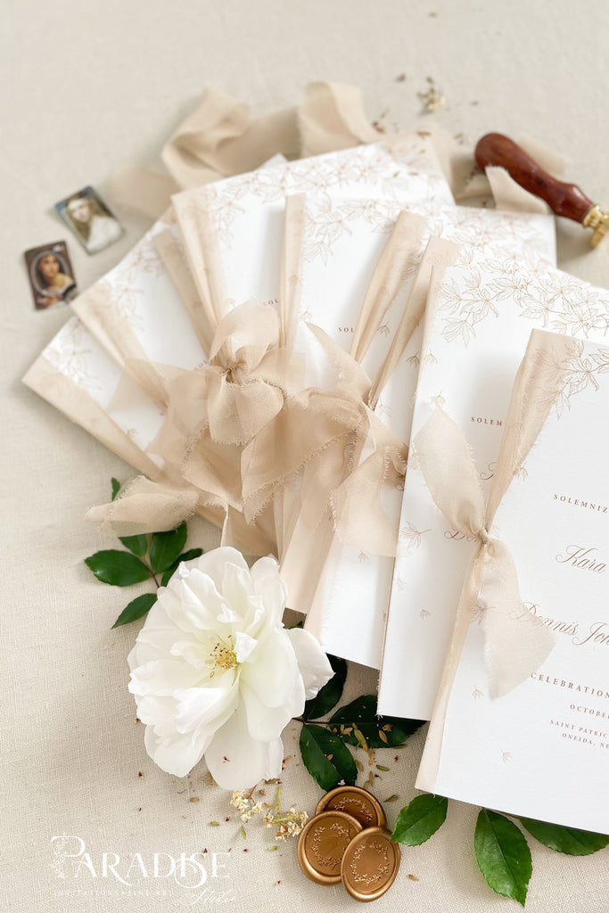 Norianne Floral Wedding Programs