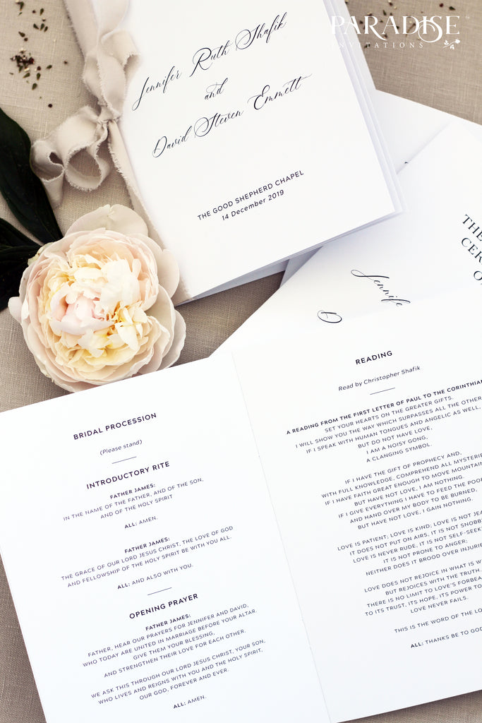 Royale Elegant Wedding Program