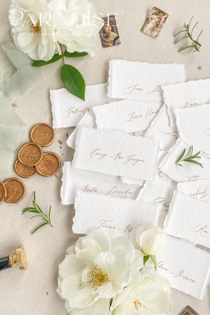 Sidonie Handmade paper Place Cards