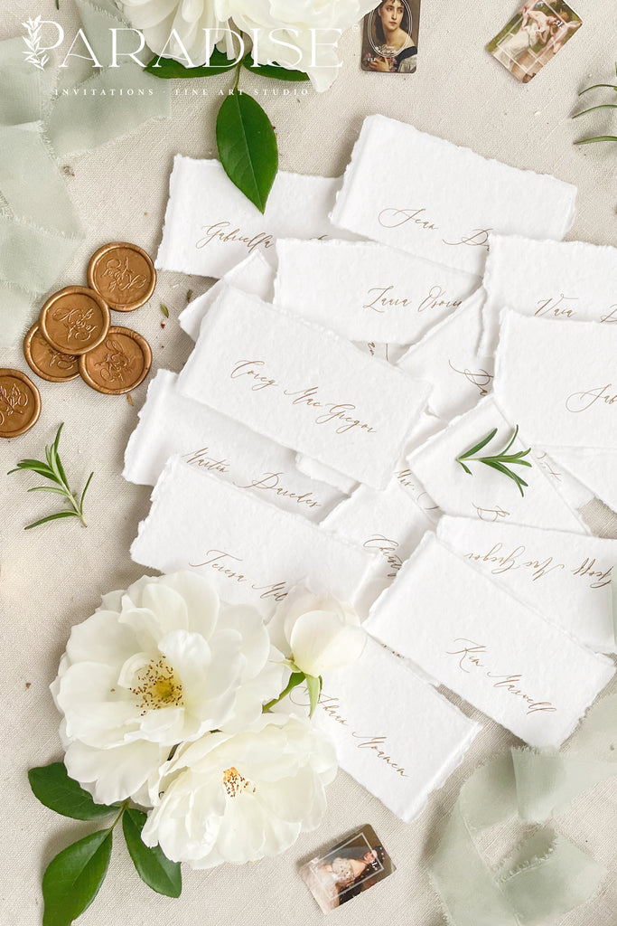 Sidonie Handmade paper Place Cards