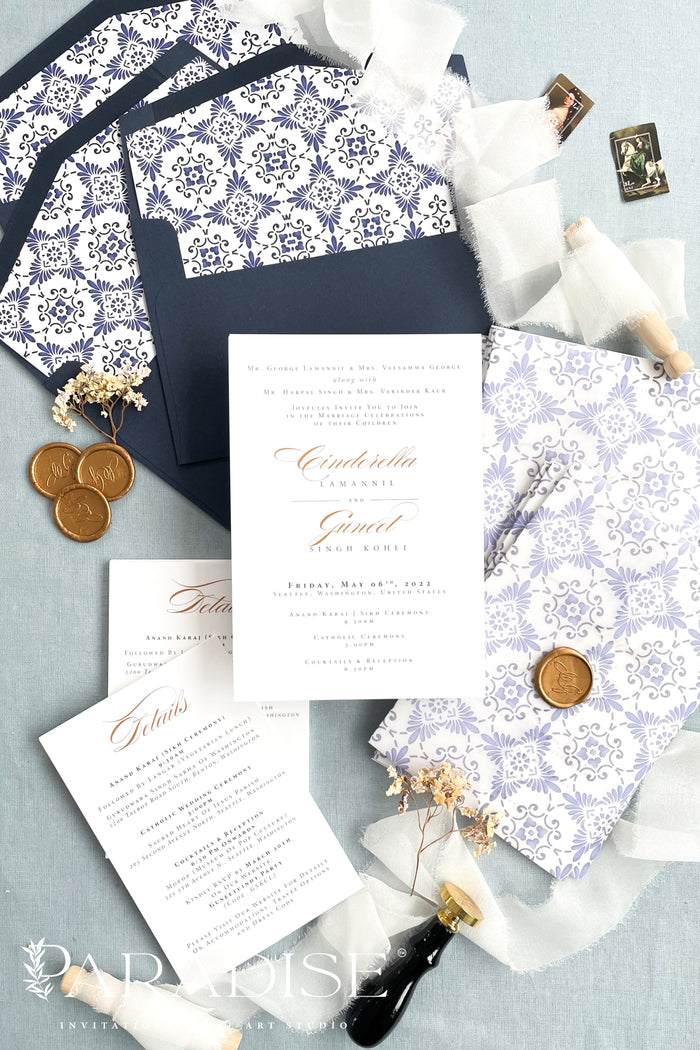 Elisabeth Vellum Jacket Wedding Invitations