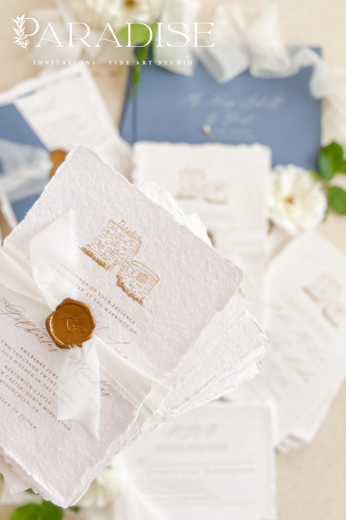 Aiglentine Handmade Paper Wedding Invitation Sets