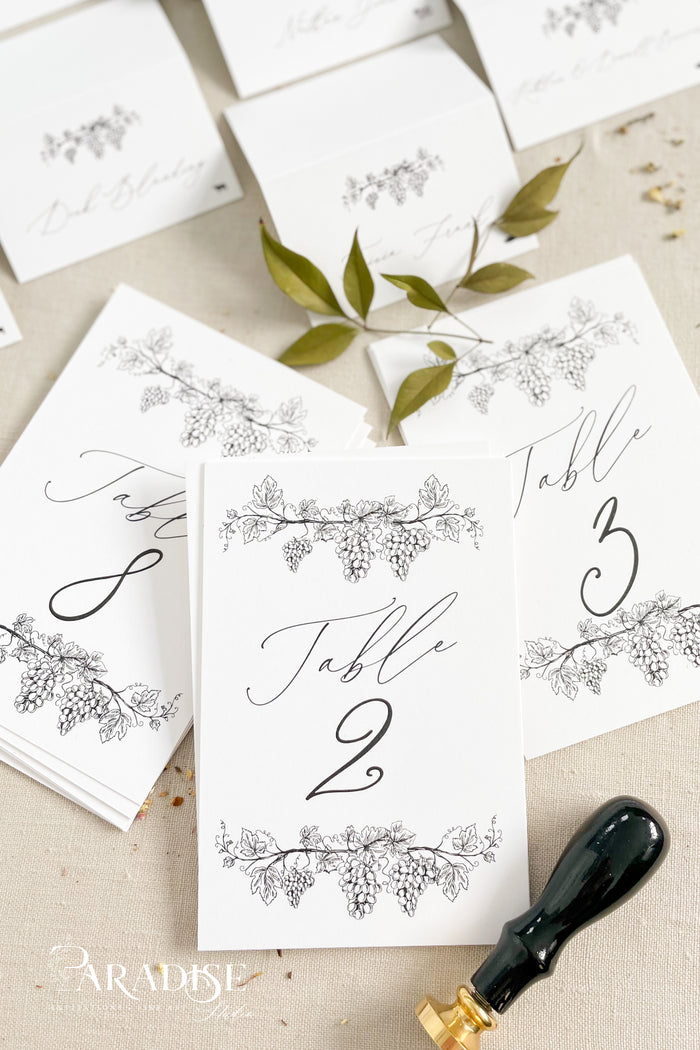 Evelina Floral Table Numbers