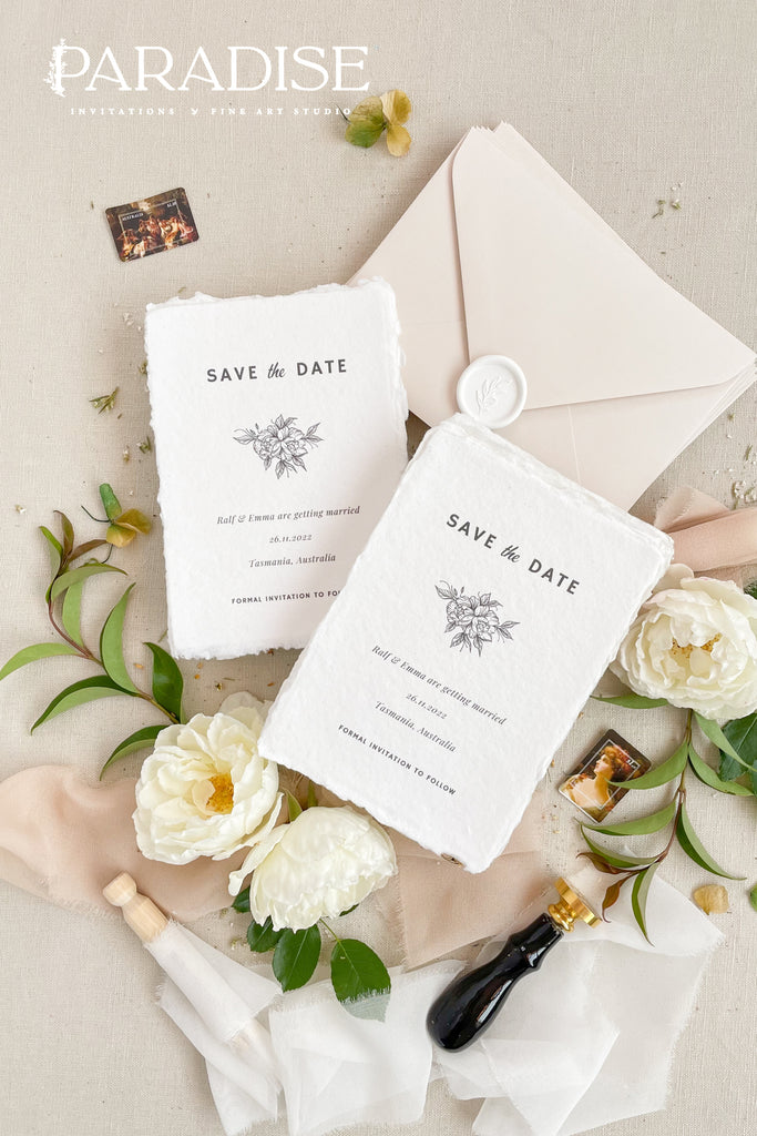 Lola Handmade Paper Save the Date Cards