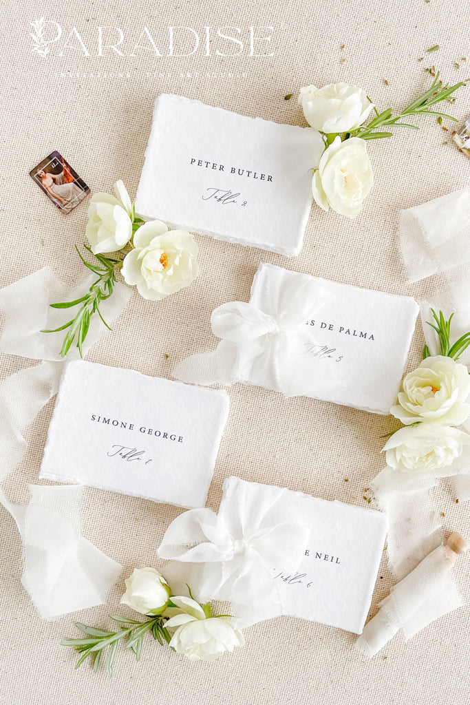 Joceline Handmade Paper Place Cards