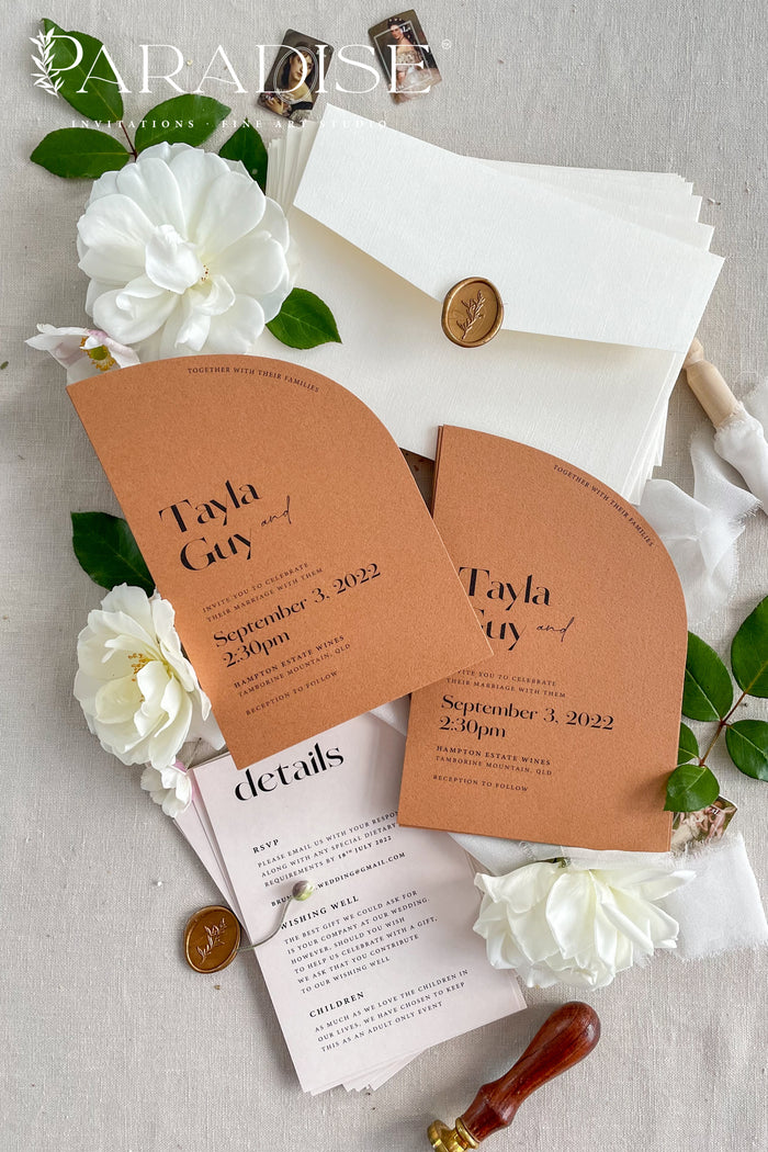 Edwige Half Arch Wedding Invitations