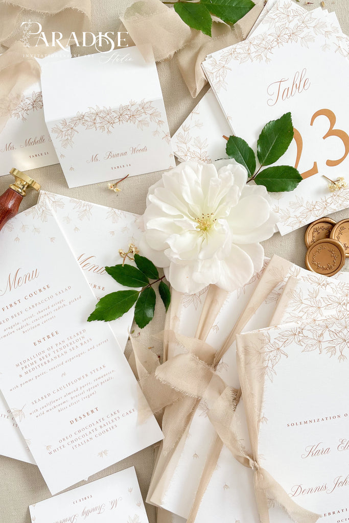 Saoirse Floral Table Numbers