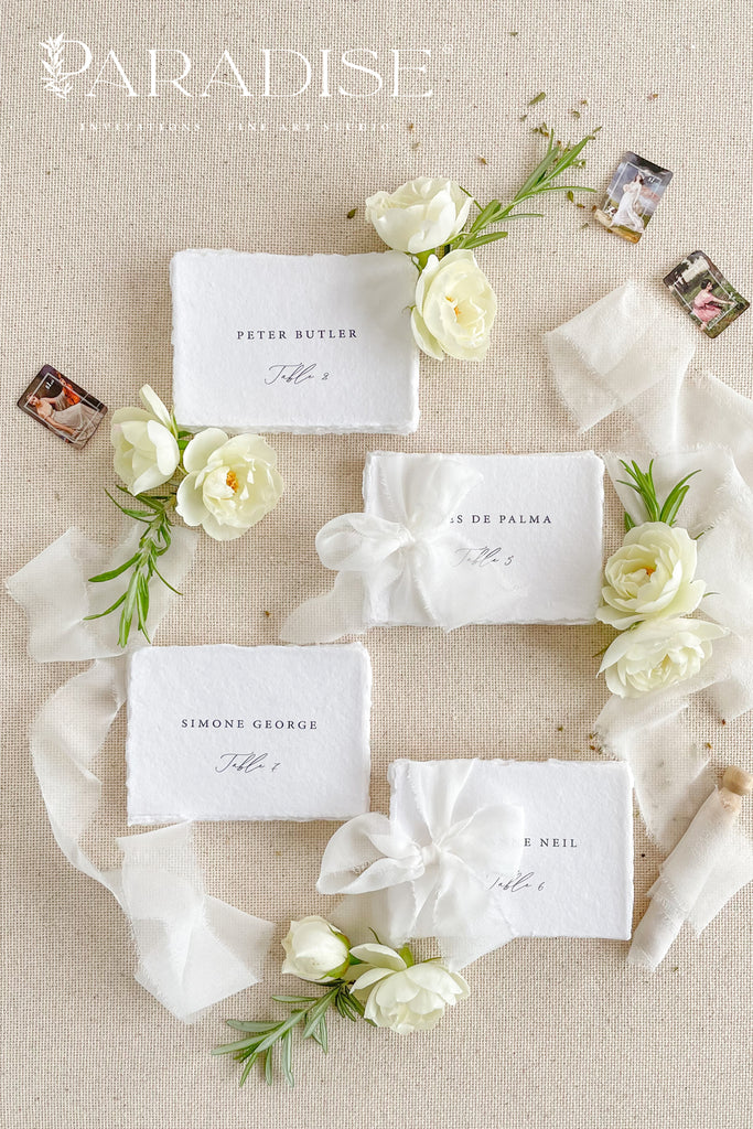 Joceline Handmade Paper Place Cards