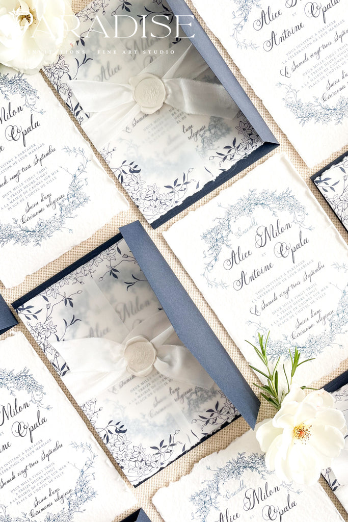 Anais Handmade Paper Wedding Invitation Sets