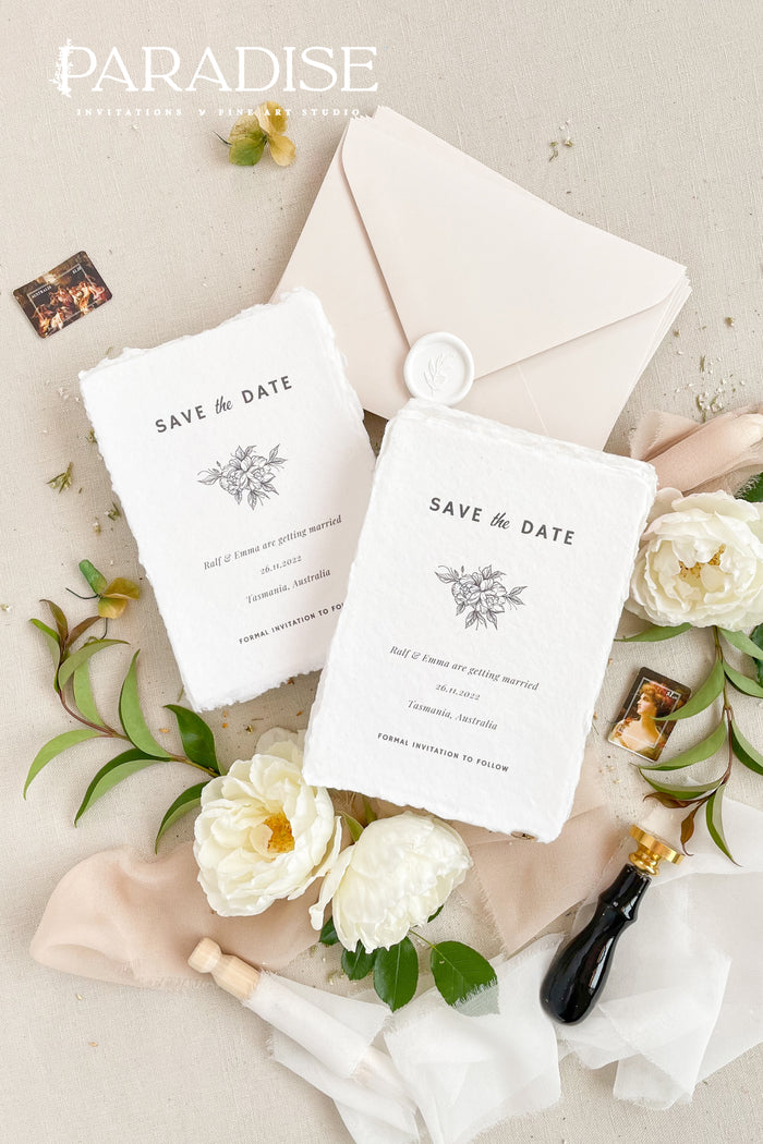 Lola Handmade Paper Save the Date Cards