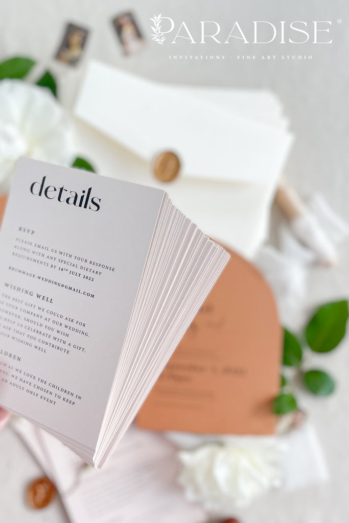 Edwige Half Arch Wedding Invitations