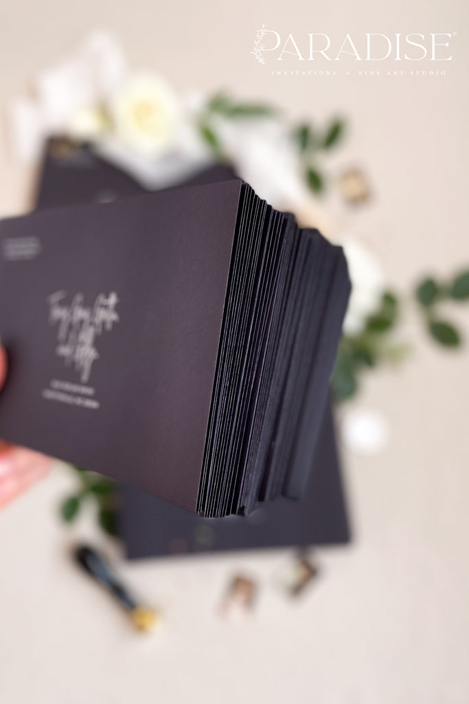 Black Envelopes and White Ink Printing