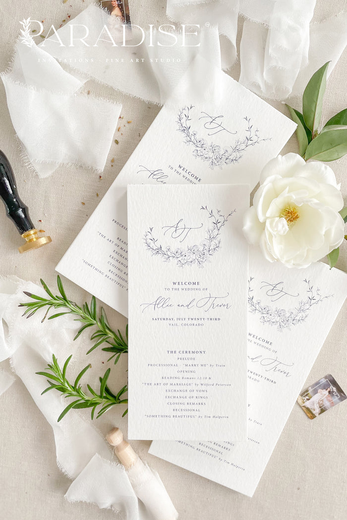 Jolene Floral Wedding Programs