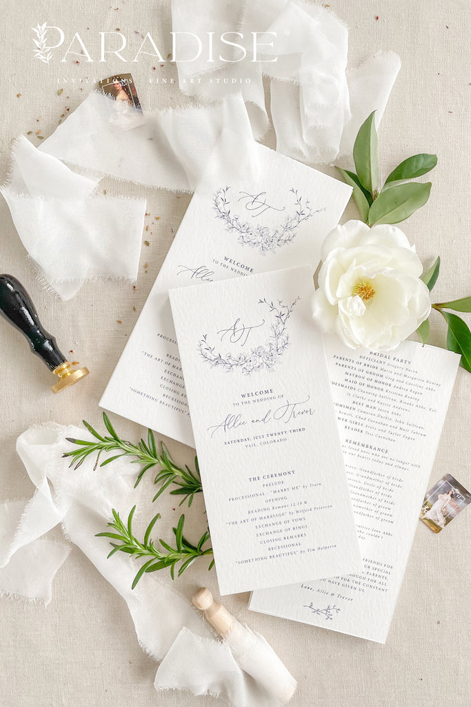 Jolene Floral Wedding Programs