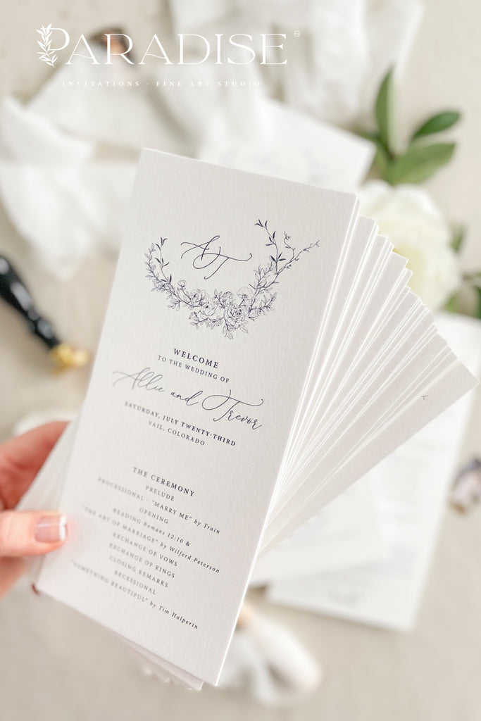 Jolene Floral Wedding Programs