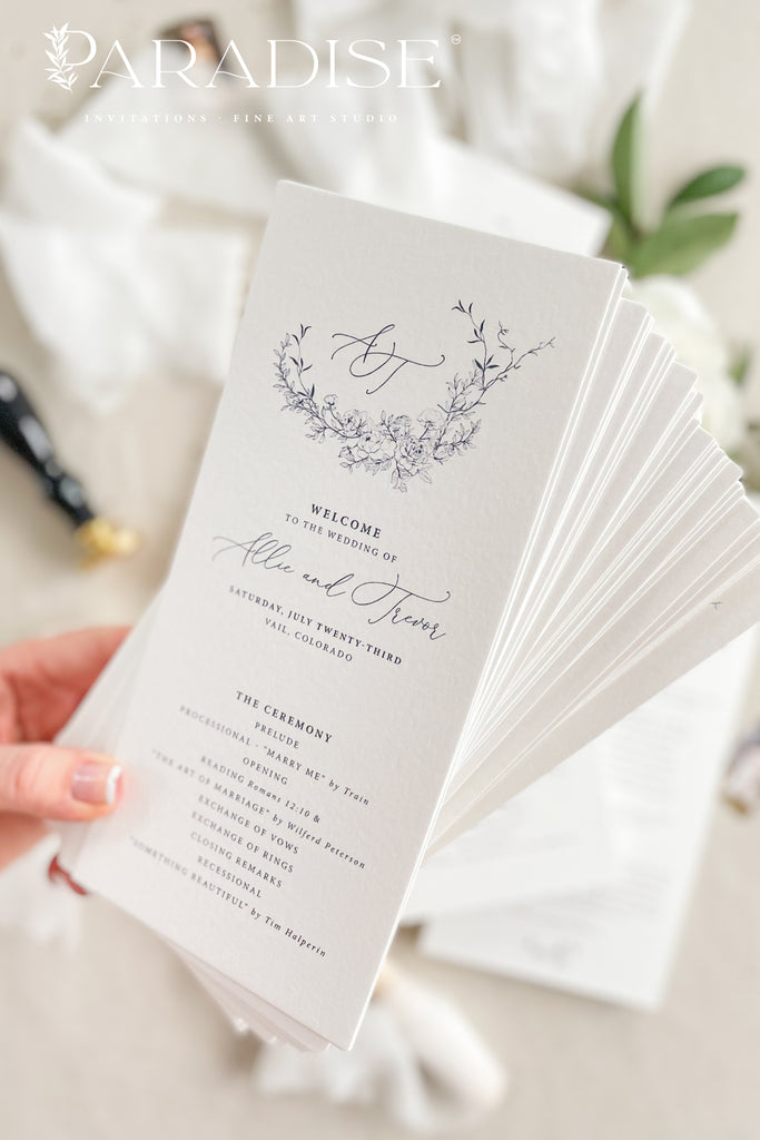 Jolene Floral Wedding Programs