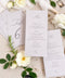 Bring timeless grace to your tablescape with our handcrafted wedding menus printed on soft grey cardstock. Each piece blends fine typography and minimal design, creating a balanced look between sophistication and simplicity. Perfect for romantic, modern, or classic weddings, these menus coordinate beautifully with matching table numbers and stationery for an effortlessly cohesive aesthetic.