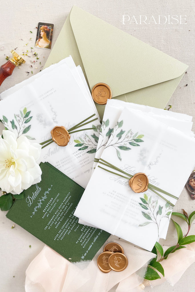 Amirah Handmade Paper Wedding Invitation Sets