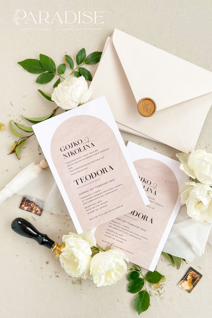 Kimberly Arch Christian Invitations