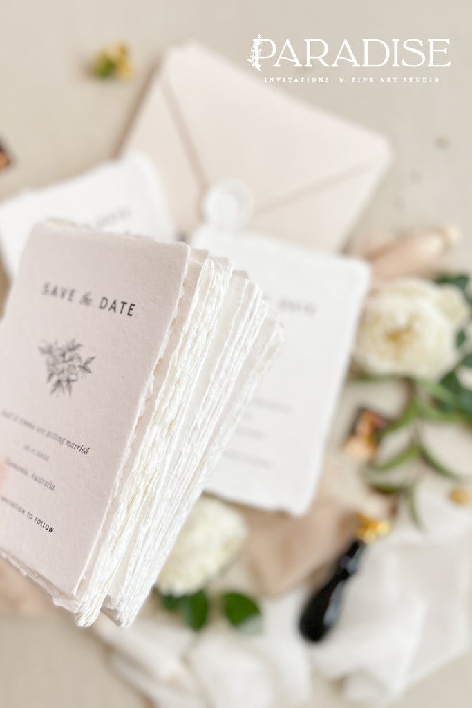 Lola Handmade Paper Save the Date Cards