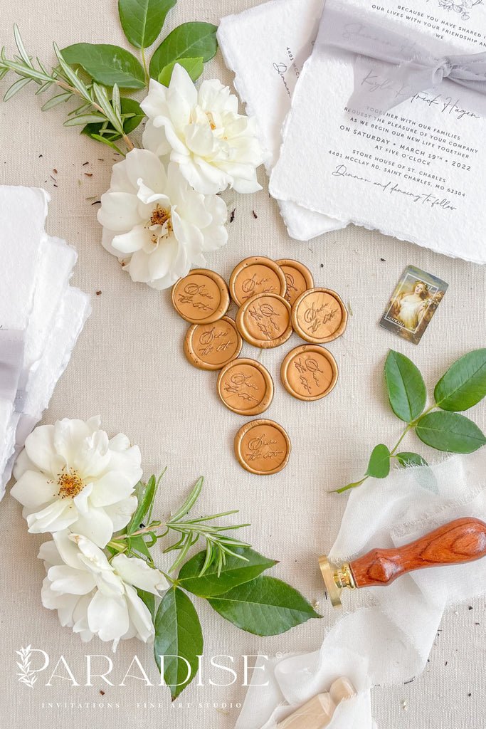 Custom Golden Wax Seals