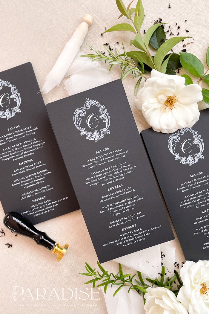 Selah Floral Wedding Menus