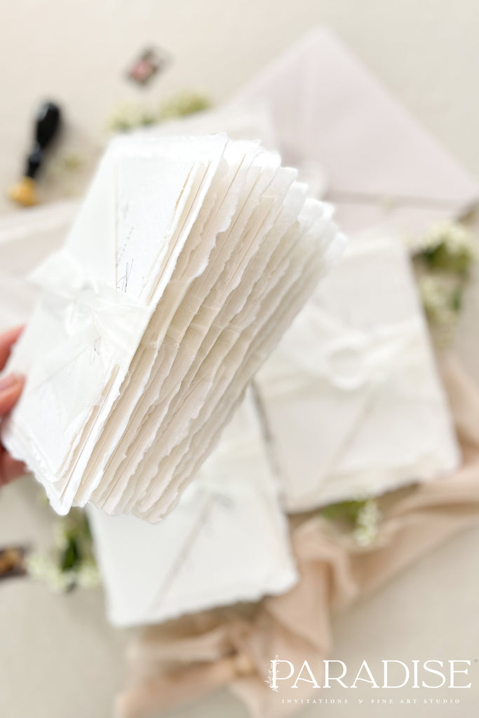 Harper Handmade Paper Wedding Invitation Sets