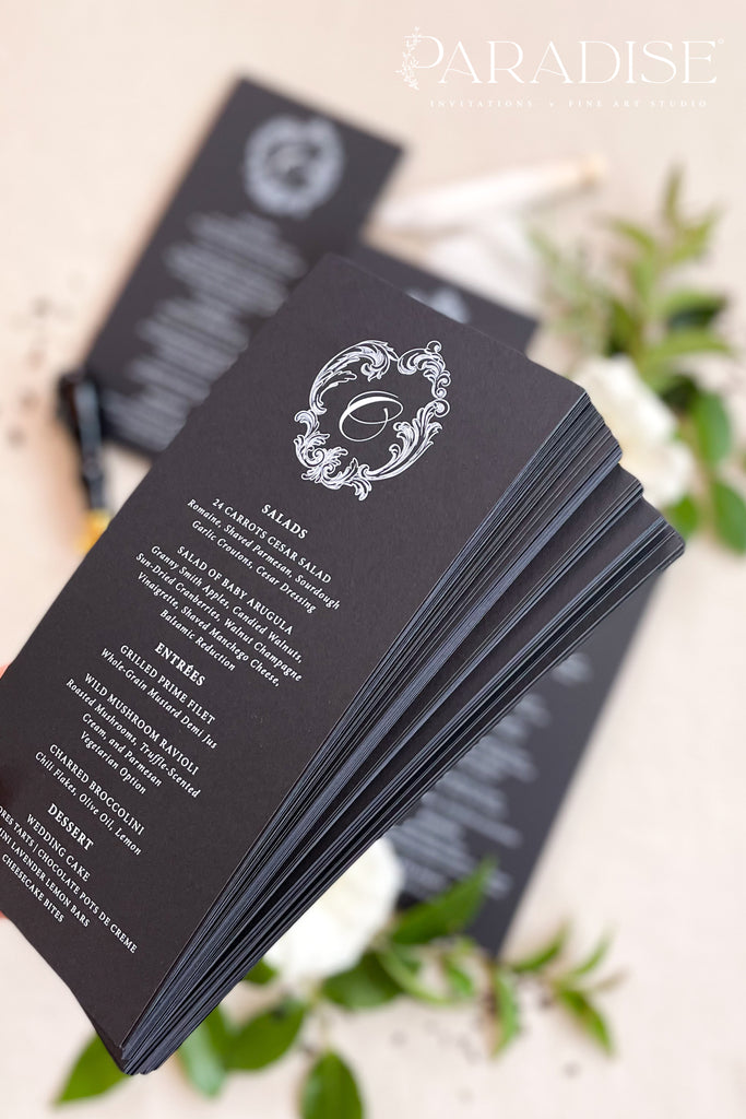 Selah Floral Wedding Menus