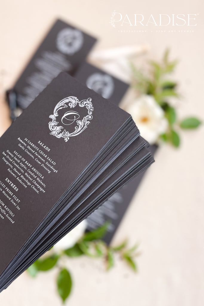 Selah Floral Wedding Menus