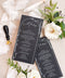 Create a striking modern statement with our black and white wedding menus, featuring refined botanical line art and elegant script typography. Printed on luxury matte cardstock, these menus perfectly balance minimalism and sophistication, making them ideal for black-tie weddings, elegant soirées, and fine dining events. Every design is crafted to complement your tablescape - timeless, clean, and beautifully bold.