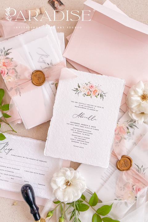 A beautifully handcrafted christening invitation designed to celebrate faith, family, and new beginnings. Made from luxurious handmade paper and adorned with soft watercolor florals, this invitation blends timeless elegance with gentle, meaningful detail. Perfect for christenings, baptisms, and naming ceremonies, it creates a heartfelt first impression that feels both sacred and refined.