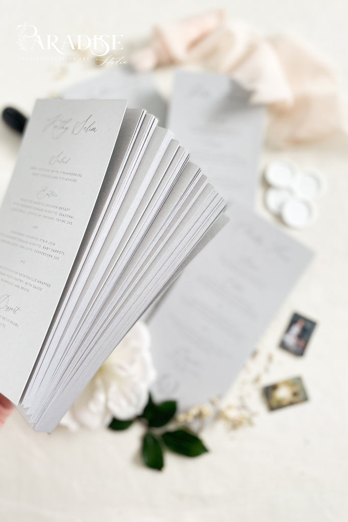 Kayce Modern Wedding Menus