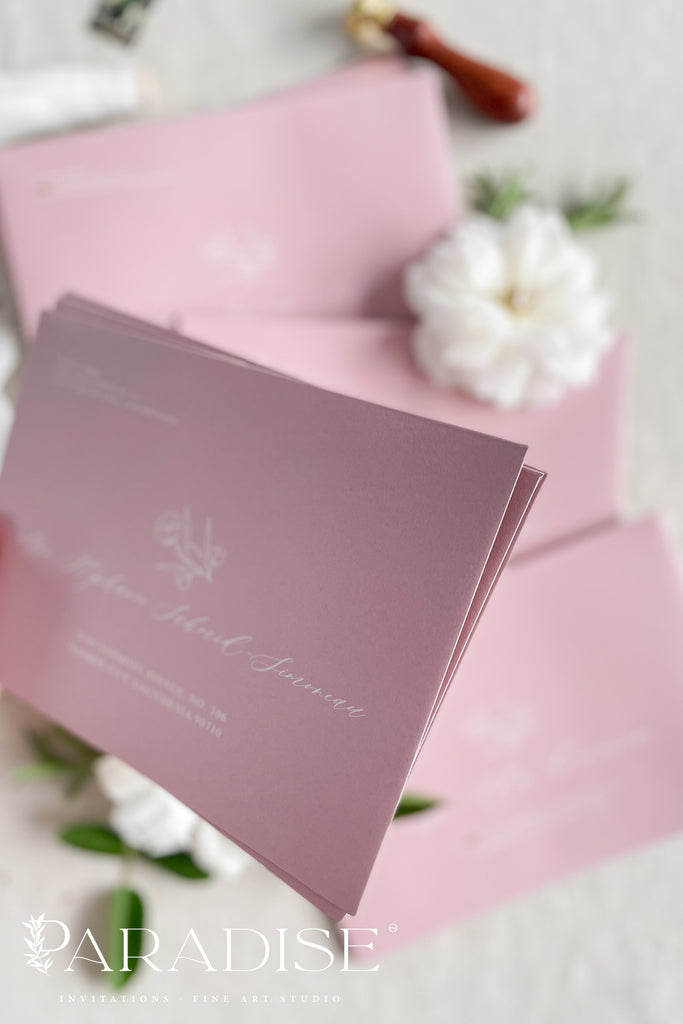 Wild Rose Envelopes and White Ink Printing