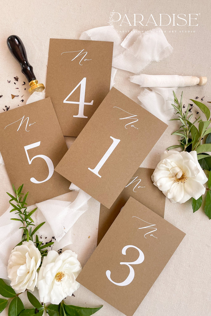 Kaitlyn Modern Table Numbers