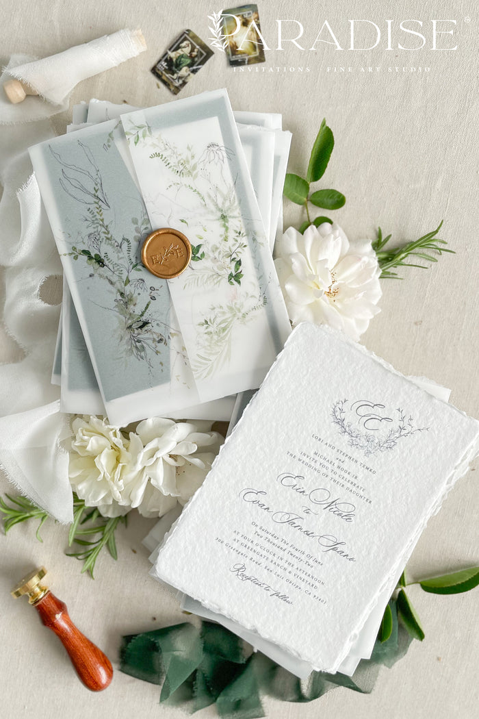 Marlene Handmade Paper Wedding Invitation Sets