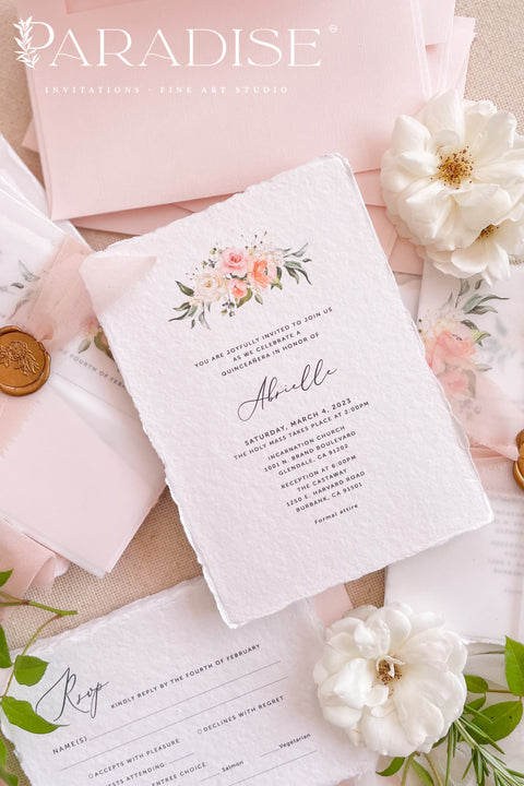 A beautifully handcrafted christening invitation designed to celebrate faith, family, and new beginnings. Made from luxurious handmade paper and adorned with soft watercolor florals, this invitation blends timeless elegance with gentle, meaningful detail. Perfect for christenings, baptisms, and naming ceremonies, it creates a heartfelt first impression that feels both sacred and refined.