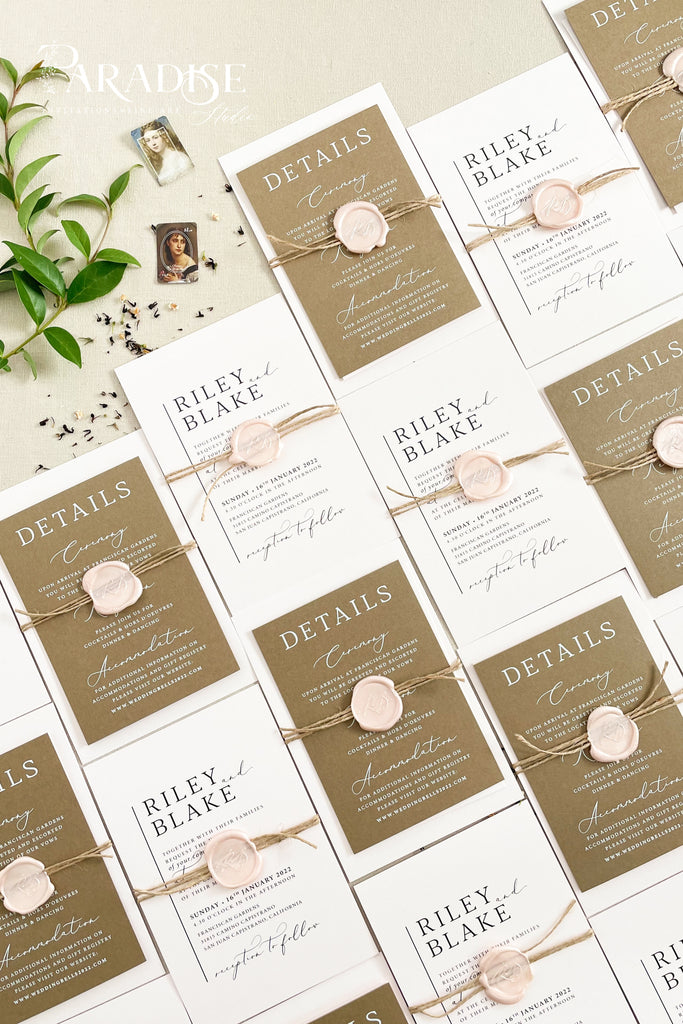 Silas Modern Wedding Invitation Sets