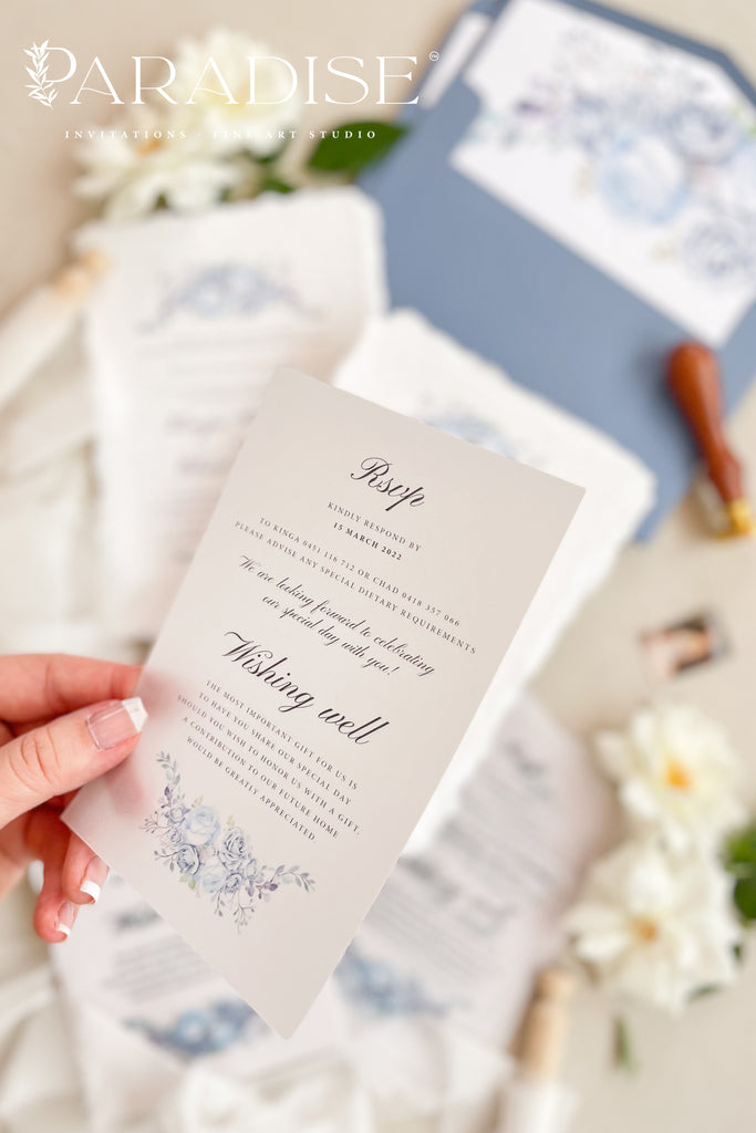 Halle Handmade Paper Wedding Invitation Sets