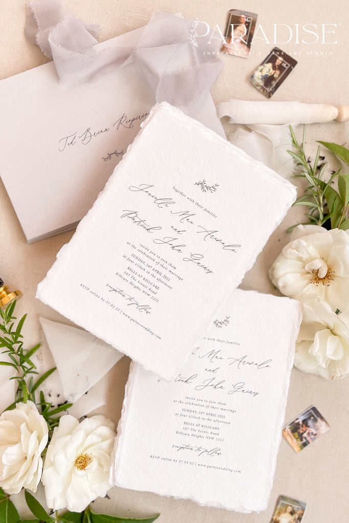 Cataleya Handmade Paper Wedding Invitation Sets