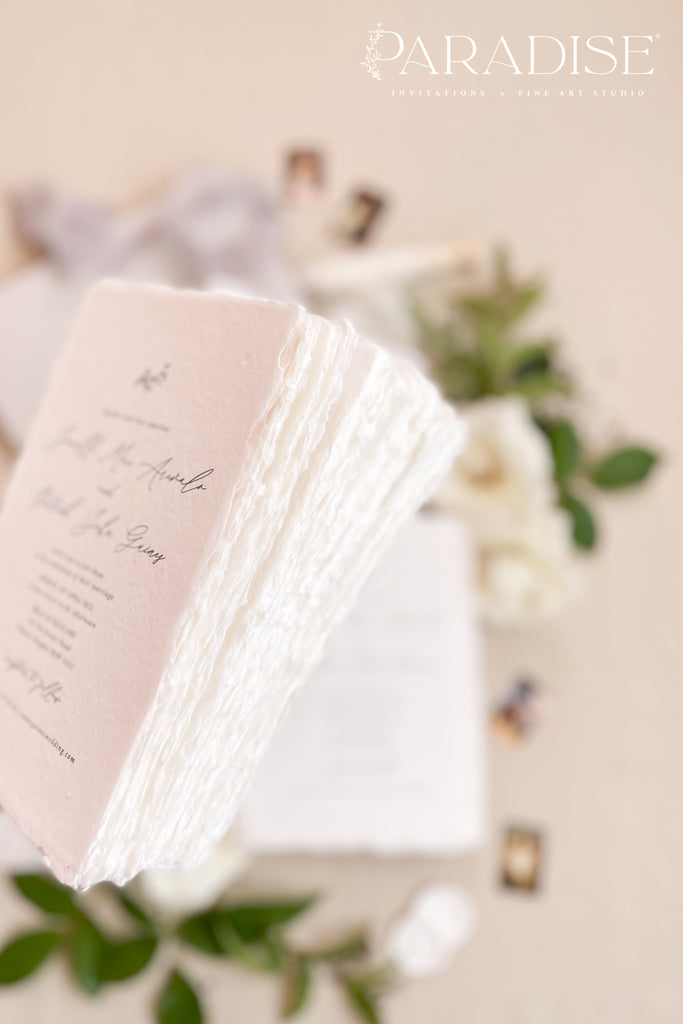 Cataleya Handmade Paper Wedding Invitation Sets