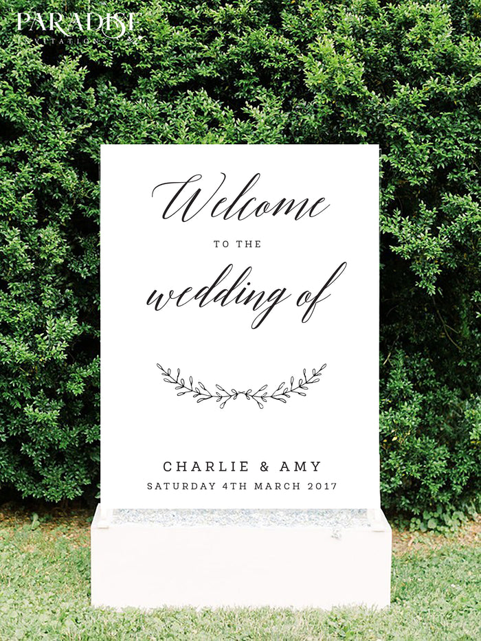 Gabrielle Wedding Welcome Sign