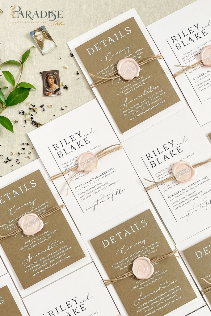 Silas Modern Wedding Invitation Sets