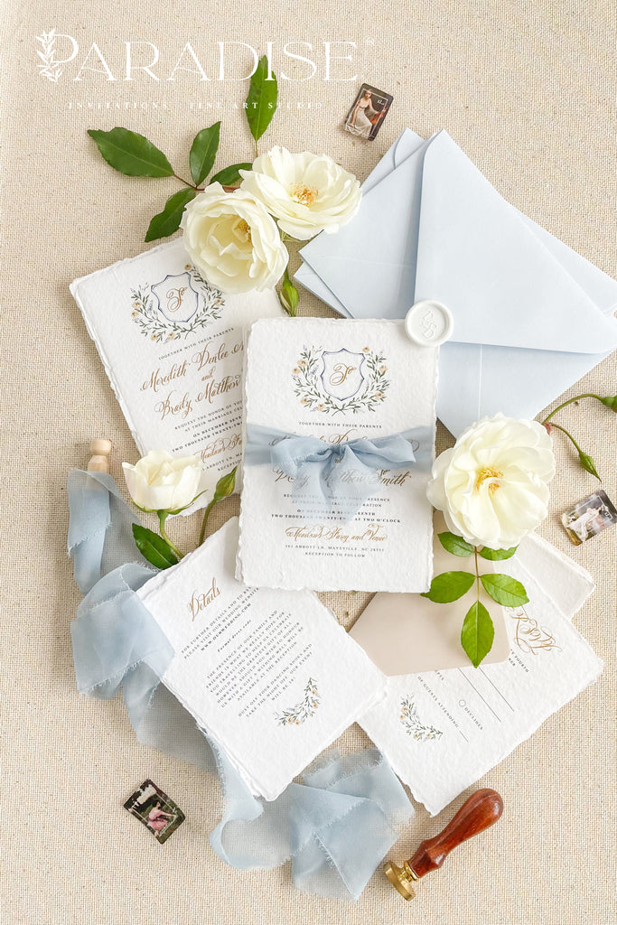 Alyssandra Handmade Paper Wedding Invitation Sets