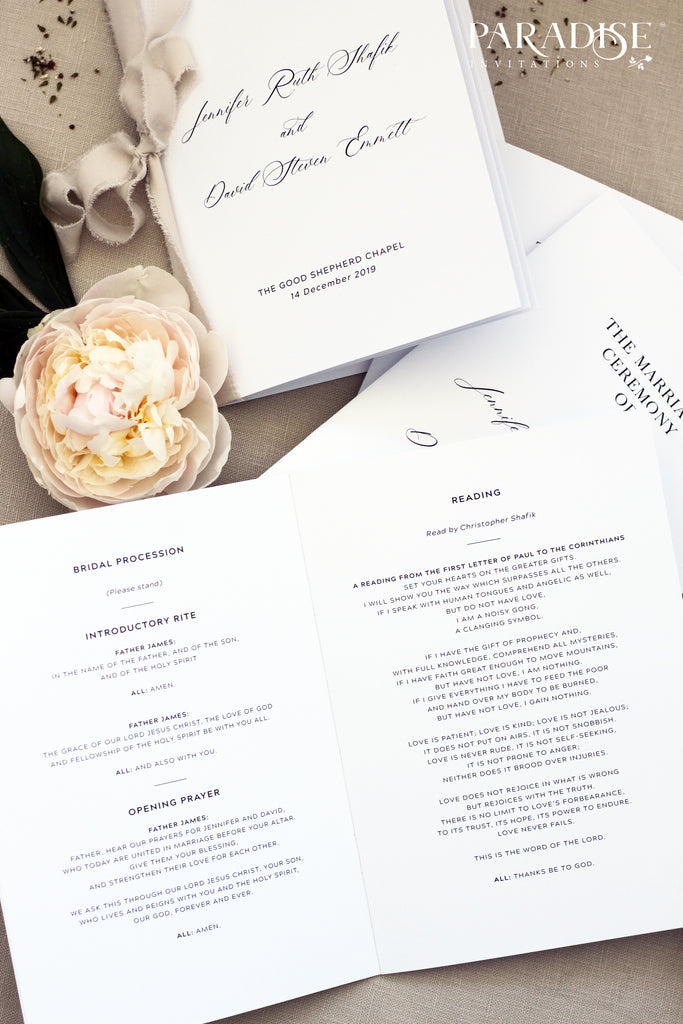 Royale Elegant Wedding Program