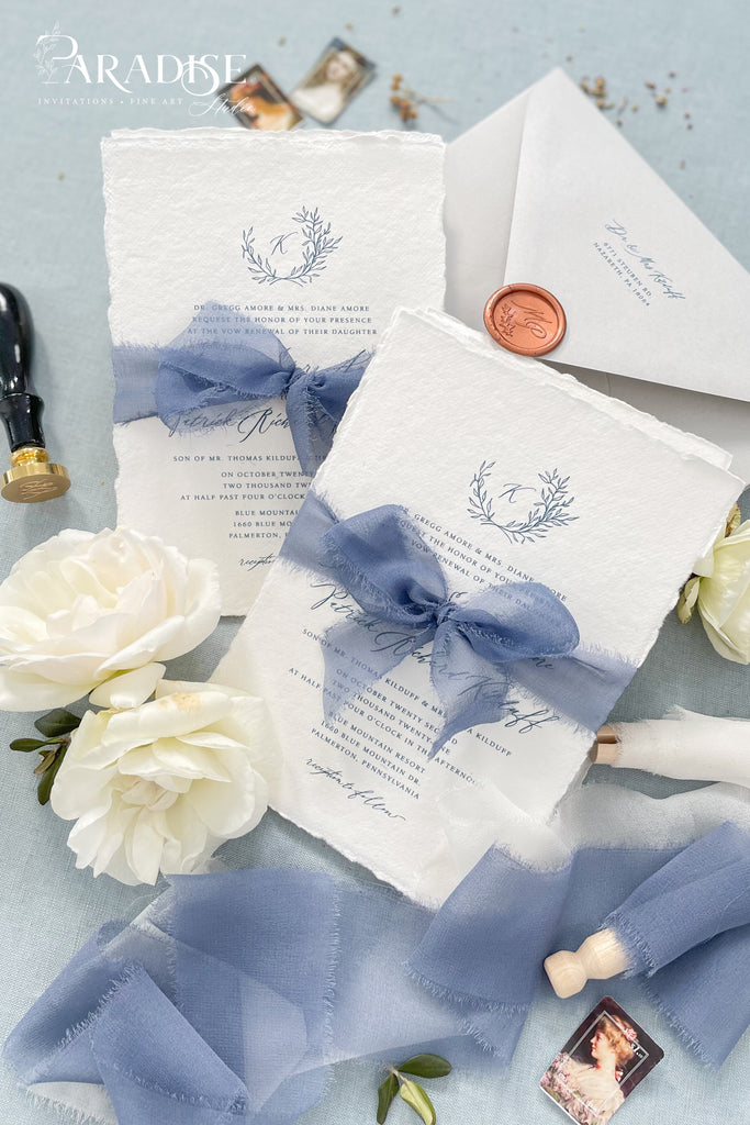 Vanessa Handmade Paper Wedding Invitation Sets