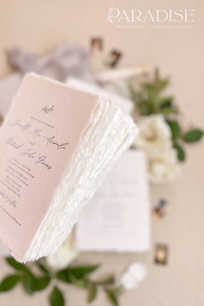 Cataleya Handmade Paper Wedding Invitation Sets